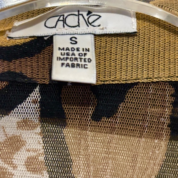 Vintage Cache Sheer Top Size Small - Picture 7 of 8